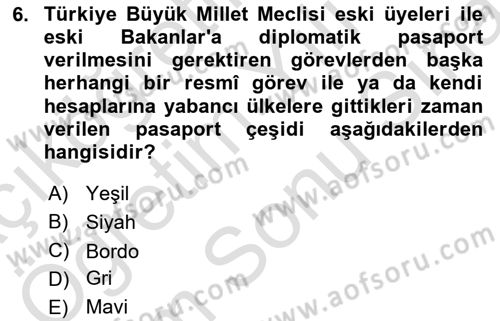 Yer Hizmetleri Yönetimi Dersi 2021 - 2022 Yılı (Final) Dönem Sonu Sınav Soruları 6. Soru