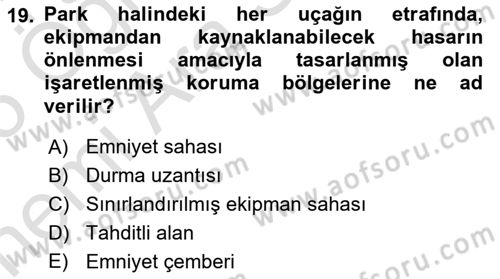 Yer Hizmetleri Yönetimi Dersi 2024 - 2025 Yılı (Vize) Ara Sınav Soruları 19. Soru