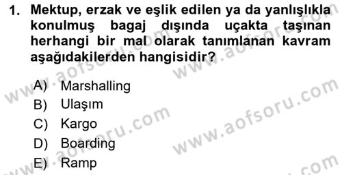 Yer Hizmetleri Yönetimi Dersi 2024 - 2025 Yılı (Final) Dönem Sonu Sınav Soruları 1. Soru
