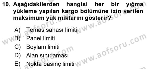 Yer Hizmetleri Yönetimi Dersi 2024 - 2025 Yılı (Final) Dönem Sonu Sınav Soruları 10. Soru