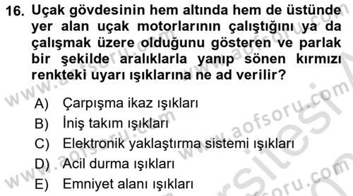 Yer Hizmetleri Yönetimi Dersi 2024 - 2025 Yılı (Final) Dönem Sonu Sınav Soruları 16. Soru