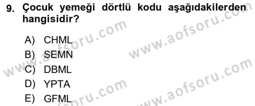 Yolcu Hizmetleri Dersi 2020 - 2021 Yılı Yaz Okulu Sınav Soruları 9. Soru