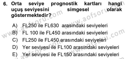 Meteoroloji Dersi 2022 - 2023 Yılı (Final) Dönem Sonu Sınav Soruları 6. Soru