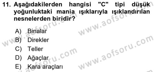 Havaalanı Sistemi Dersi 2024 - 2025 Yılı (Final) Dönem Sonu Sınav Soruları 11. Soru