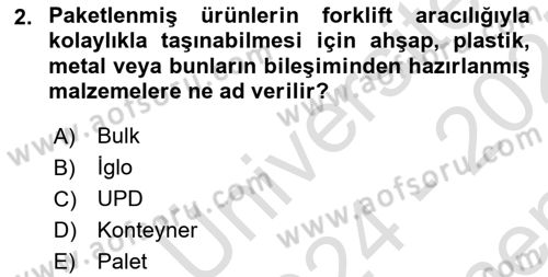 Havaalanı Sistemi Dersi 2024 - 2025 Yılı (Final) Dönem Sonu Sınav Soruları 2. Soru