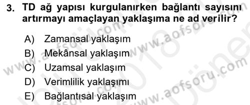 Havayolu Yönetimi Dersi 2018 - 2019 Yılı (Final) Dönem Sonu Sınav Soruları 3. Soru