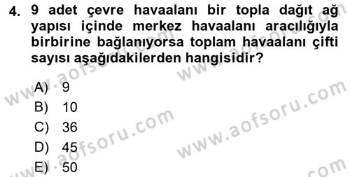Havayolu Yönetimi Dersi 2018 - 2019 Yılı (Final) Dönem Sonu Sınav Soruları 4. Soru