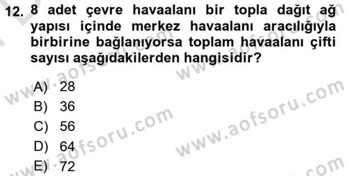 Havayolu Yönetimi Dersi 2023 - 2024 Yılı (Final) Dönem Sonu Sınav Soruları 12. Soru