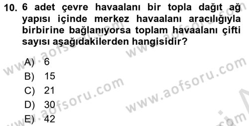 Havayolu Yönetimi Dersi 2023 - 2024 Yılı Yaz Okulu Sınav Soruları 10. Soru
