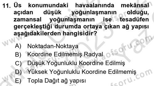 Havayolu Yönetimi Dersi 2023 - 2024 Yılı Yaz Okulu Sınav Soruları 11. Soru