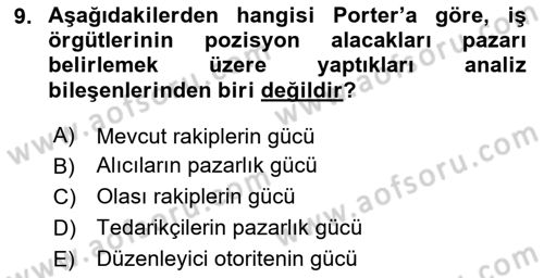 Havayolu Yönetimi Dersi 2023 - 2024 Yılı Yaz Okulu Sınav Soruları 9. Soru