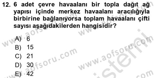 Havayolu Yönetimi Dersi 2024 - 2025 Yılı Yaz Okulu Sınav Soruları 12. Soru