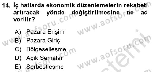 Havayolu Yönetimi Dersi 2025 - 2026 Yılı (Vize) Ara Sınav Soruları 14. Soru