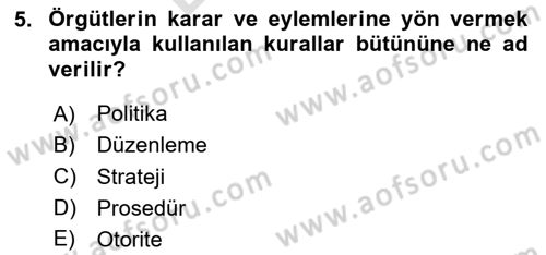Havayolu Yönetimi Dersi 2025 - 2026 Yılı (Final) Dönem Sonu Sınav Soruları 5. Soru