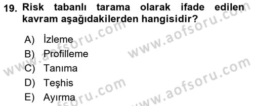 Havacılık Güvenliği Dersi 2021 - 2022 Yılı Yaz Okulu Sınavı 19. Soru