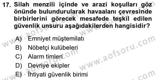 Havacılık Güvenliği Dersi 2022 - 2023 Yılı (Vize) Ara Sınavı 17. Soru