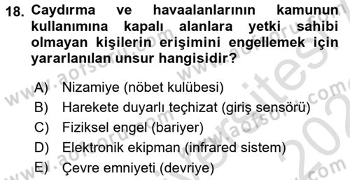 Havacılık Güvenliği Dersi 2022 - 2023 Yılı (Vize) Ara Sınavı 18. Soru