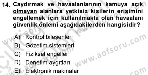 Havacılık Güvenliği Dersi 2024 - 2025 Yılı (Vize) Ara Sınav Soruları 14. Soru