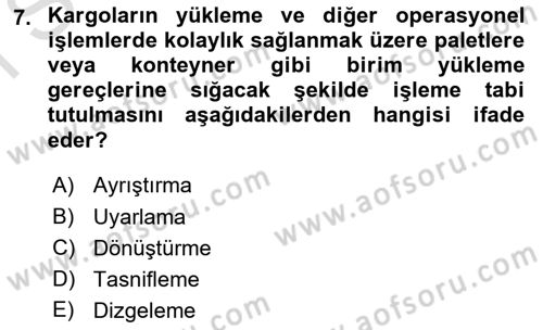 Havacılık Güvenliği Dersi 2025 - 2026 Yılı (Final) Dönem Sonu Sınav Soruları 7. Soru
