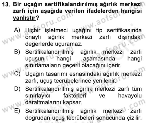 Harekat Performans Dersi 2017 - 2018 Yılı (Vize) Ara Sınav Soruları 13. Soru