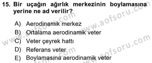 Harekat Performans Dersi 2017 - 2018 Yılı (Vize) Ara Sınav Soruları 15. Soru