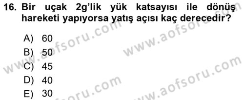 Harekat Performans Dersi 2017 - 2018 Yılı (Vize) Ara Sınav Soruları 16. Soru