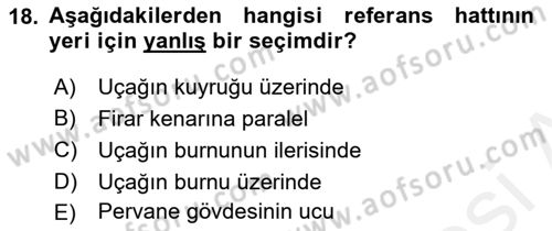 Harekat Performans Dersi 2017 - 2018 Yılı (Vize) Ara Sınav Soruları 18. Soru