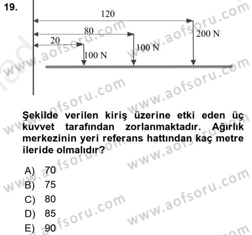 Harekat Performans Dersi 2017 - 2018 Yılı (Vize) Ara Sınav Soruları 19. Soru