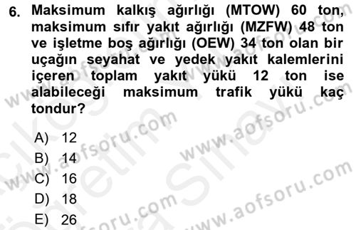 Harekat Performans Dersi 2017 - 2018 Yılı (Vize) Ara Sınav Soruları 6. Soru