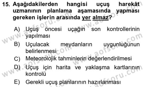 Harekat Performans Dersi 2017 - 2018 Yılı (Final) Dönem Sonu Sınav Soruları 15. Soru