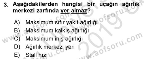 Harekat Performans Dersi 2018 - 2019 Yılı 3 Ders Sınav Soruları 3. Soru