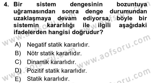 Harekat Performans Dersi 2018 - 2019 Yılı 3 Ders Sınav Soruları 4. Soru