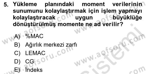 Harekat Performans Dersi 2018 - 2019 Yılı 3 Ders Sınav Soruları 5. Soru