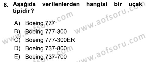 Harekat Performans Dersi 2018 - 2019 Yılı 3 Ders Sınav Soruları 8. Soru