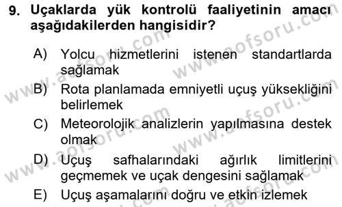 Harekat Performans Dersi 2018 - 2019 Yılı 3 Ders Sınav Soruları 9. Soru