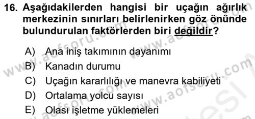 Harekat Performans Dersi 2018 - 2019 Yılı (Vize) Ara Sınav Soruları 16. Soru