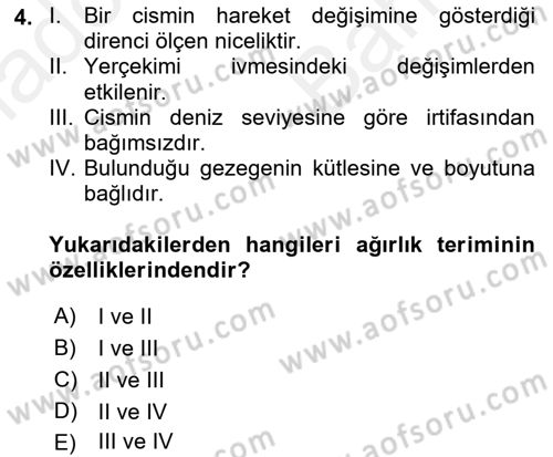 Harekat Performans Dersi 2018 - 2019 Yılı (Vize) Ara Sınav Soruları 4. Soru