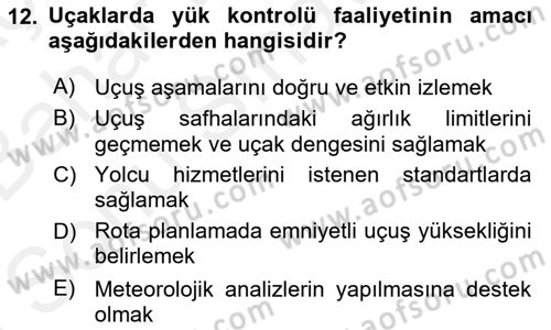 Harekat Performans Dersi 2018 - 2019 Yılı (Final) Dönem Sonu Sınav Soruları 12. Soru