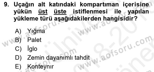 Harekat Performans Dersi 2018 - 2019 Yılı (Final) Dönem Sonu Sınav Soruları 9. Soru