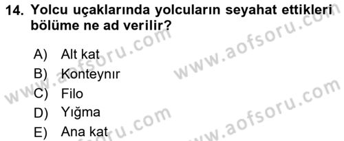 Harekat Performans Dersi 2020 - 2021 Yılı Yaz Okulu Sınav Soruları 14. Soru