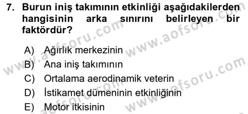 Harekat Performans Dersi 2020 - 2021 Yılı Yaz Okulu Sınav Soruları 7. Soru