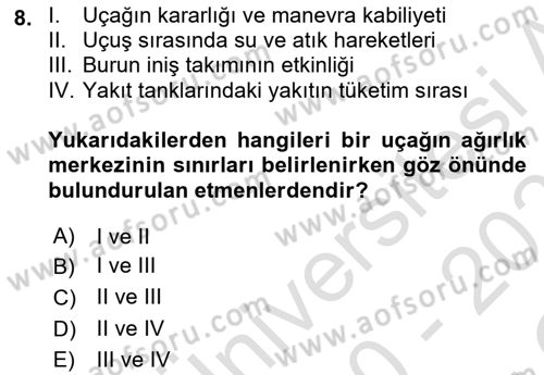 Harekat Performans Dersi 2020 - 2021 Yılı Yaz Okulu Sınav Soruları 8. Soru