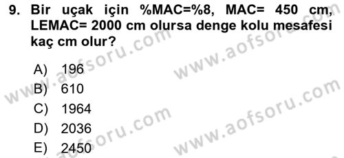 Harekat Performans Dersi 2020 - 2021 Yılı Yaz Okulu Sınav Soruları 9. Soru