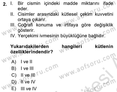 Harekat Performans Dersi 2021 - 2022 Yılı (Vize) Ara Sınav Soruları 2. Soru