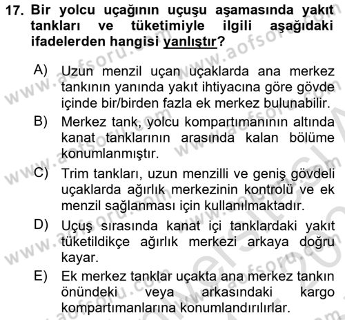 Harekat Performans Dersi 2021 - 2022 Yılı (Final) Dönem Sonu Sınavı 17. Soru