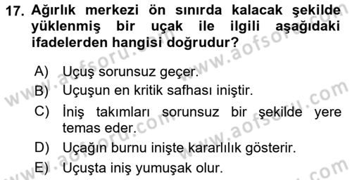 Harekat Performans Dersi 2021 - 2022 Yılı Yaz Okulu Sınav Soruları 17. Soru