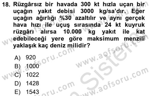 Harekat Performans Dersi 2021 - 2022 Yılı Yaz Okulu Sınav Soruları 18. Soru