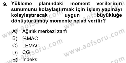 Harekat Performans Dersi 2021 - 2022 Yılı Yaz Okulu Sınav Soruları 9. Soru