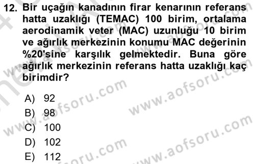 Harekat Performans Dersi 2023 - 2024 Yılı (Vize) Ara Sınav Soruları 12. Soru