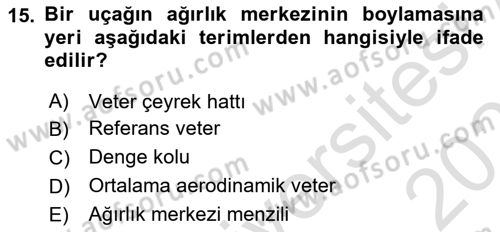 Harekat Performans Dersi 2023 - 2024 Yılı (Vize) Ara Sınav Soruları 15. Soru